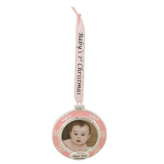 Pink Silver Baby S First Christmas Crystal Embellished Photo Ornament Michaels Pink Silver Baby S First Christmas Crystal Embellished Photo Ornament Michaels